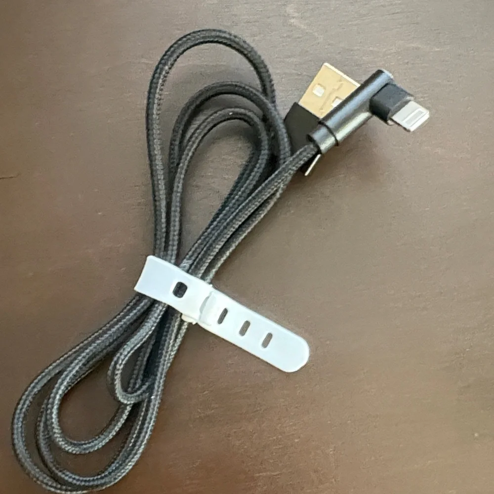 4 USB Charging Cable Set - Black, Gray, Silver